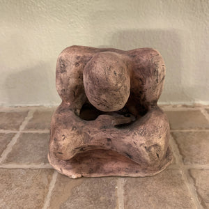 RAKU Clay Sculpture - reflecting person AGE