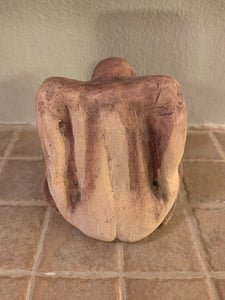 RAKU Clay Sculpture - reflecting person AGE