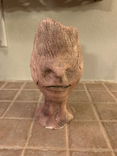 Load image into Gallery viewer, RAKU Clay Sculpture - eyeless face AGE