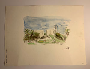 CB Watercolor Original - Bayfornt Park