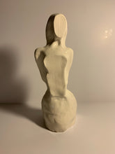 Load image into Gallery viewer, Faceless lady, White glazed sculpture. AGE